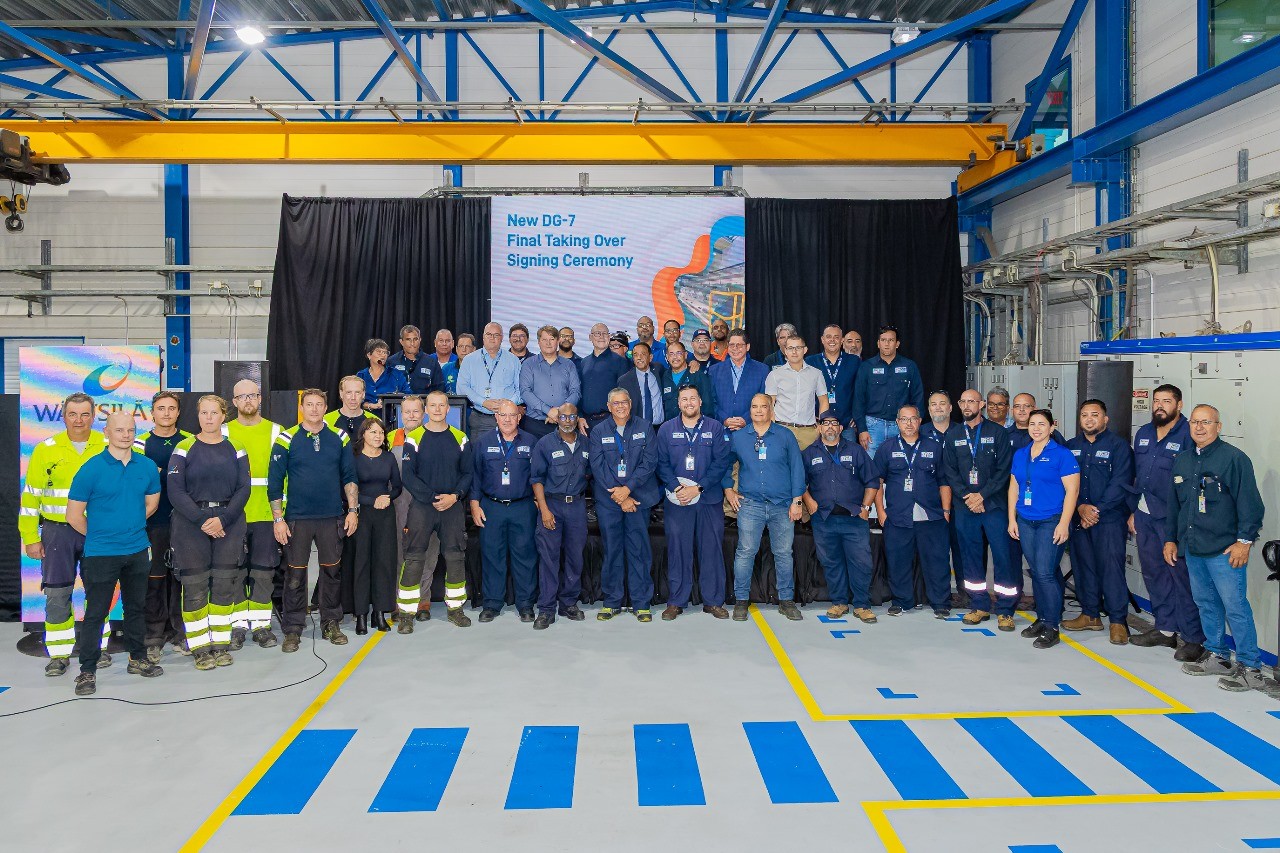 WEB Aruba y Wärtsilä Finland Oy a firma e ‘Final Completion Certificate’ di e ‘Diesel Generator (DG)-7’