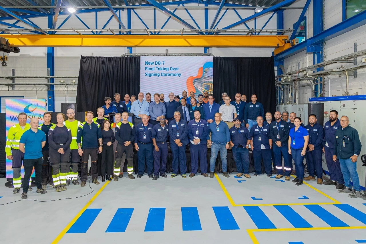 WEB Aruba y Wärtsilä Finland Oy a firma e ‘Final Completion Certificate’ di e ‘Diesel Generator (DG)-7’