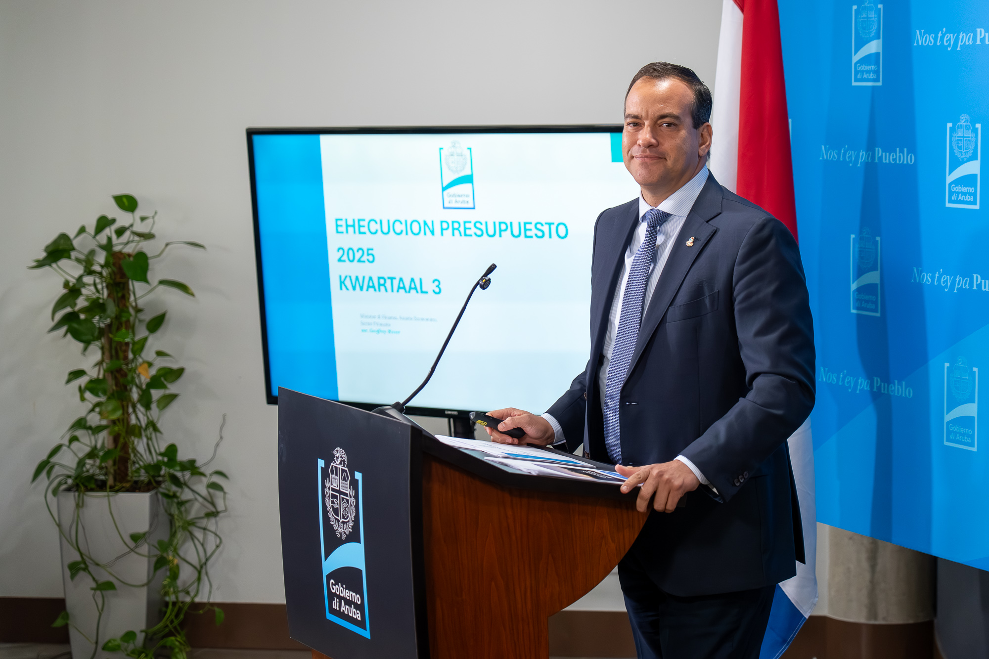 Minister Geoffrey Wever: CAft ta sigui positivo riba ehecucion di presupuesto 2025.