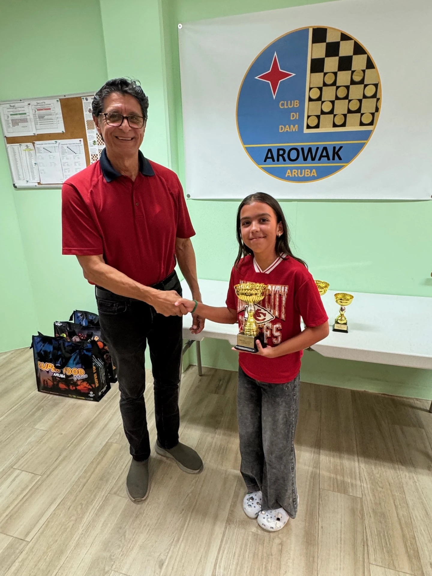 Entregamento di trofeo na ganadornan di Campeonato Hubenil dammen pa anja 2025