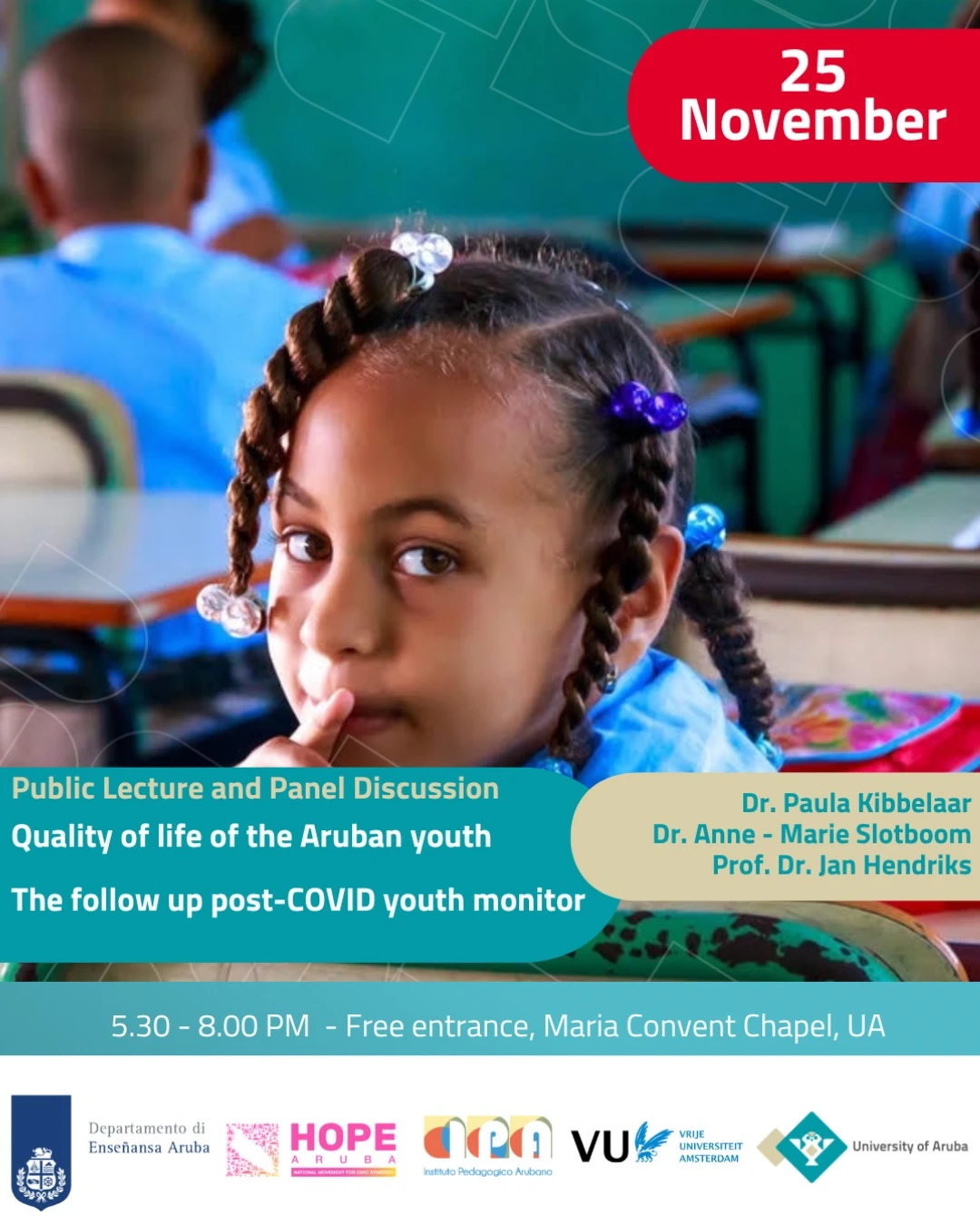 Aruba Youth Monitor ta Revela Preocupacion Clave den Salud Mental y Bienestar na Scol