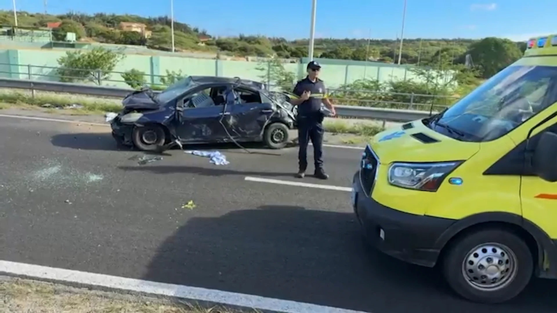 Accidente fuerte na Ser'i Teishi riba Green Corridor