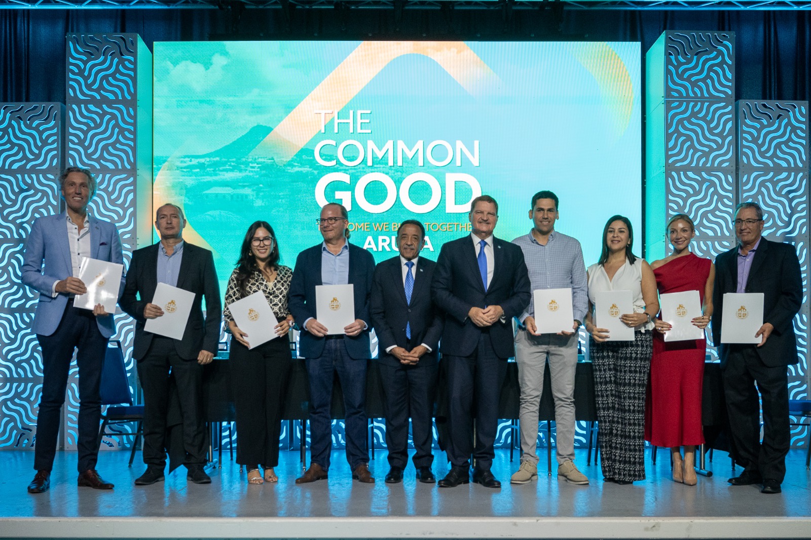 Durante Common Good Conference a firma MoU pa fortifica e Plan Nacional di Reforestacion