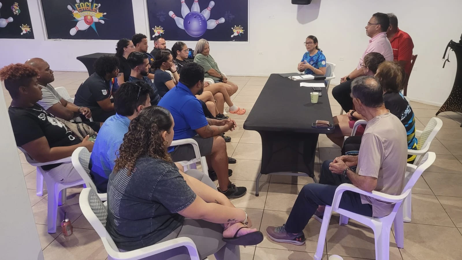 Direccion di Deporte di COA presente na reunion tecnico di ARBAS