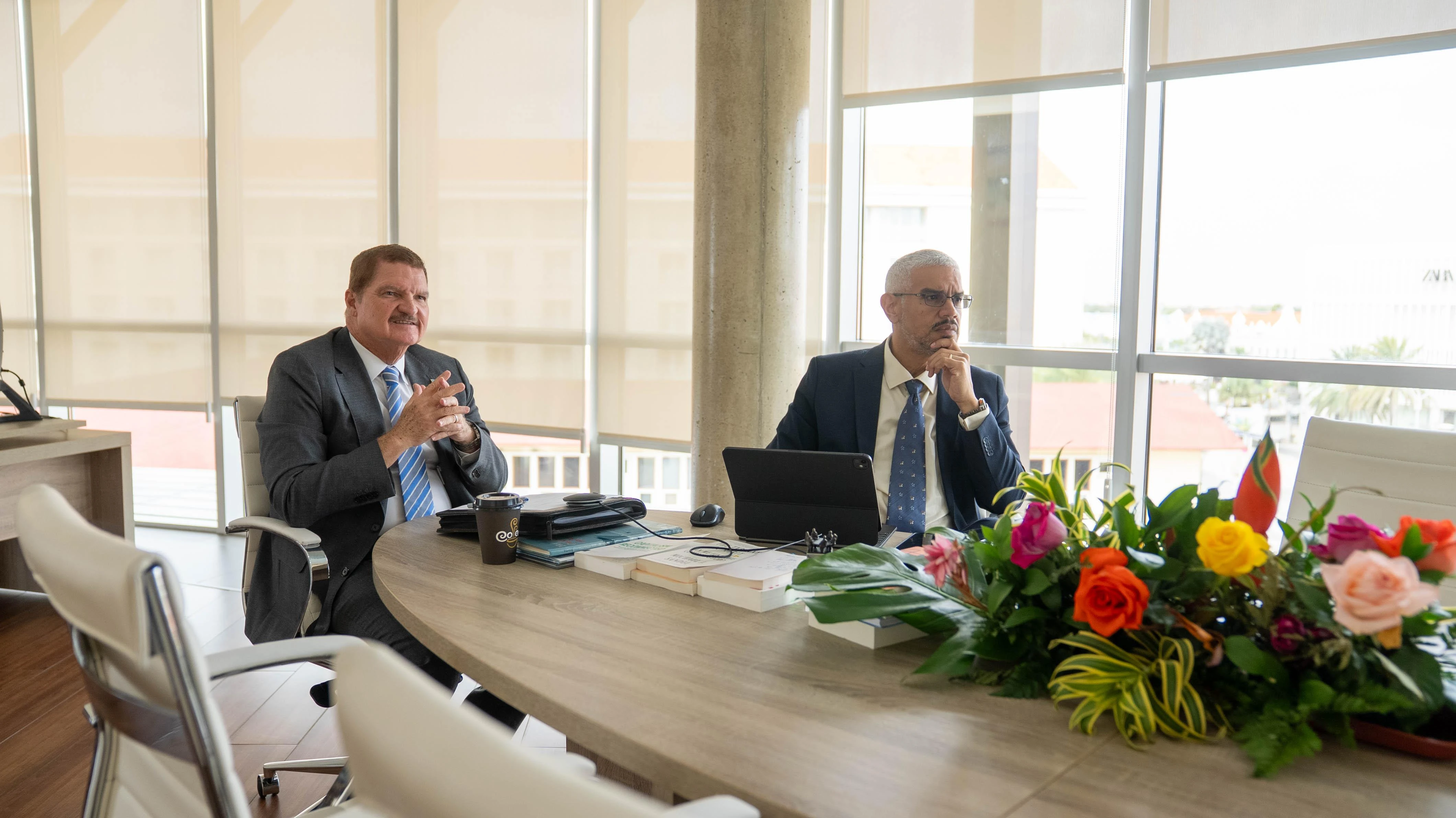 Encuentro virtual cu Staatssecretaris Eric van der Burg