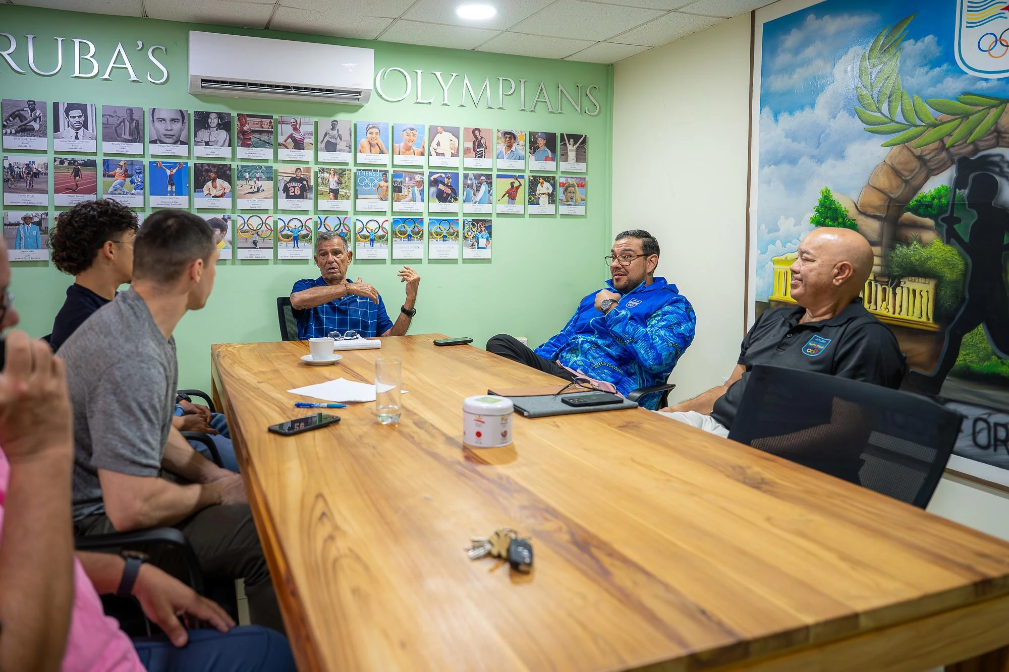 COA a reuni cu Aruba Karate Bond y Aruba Sports Hub