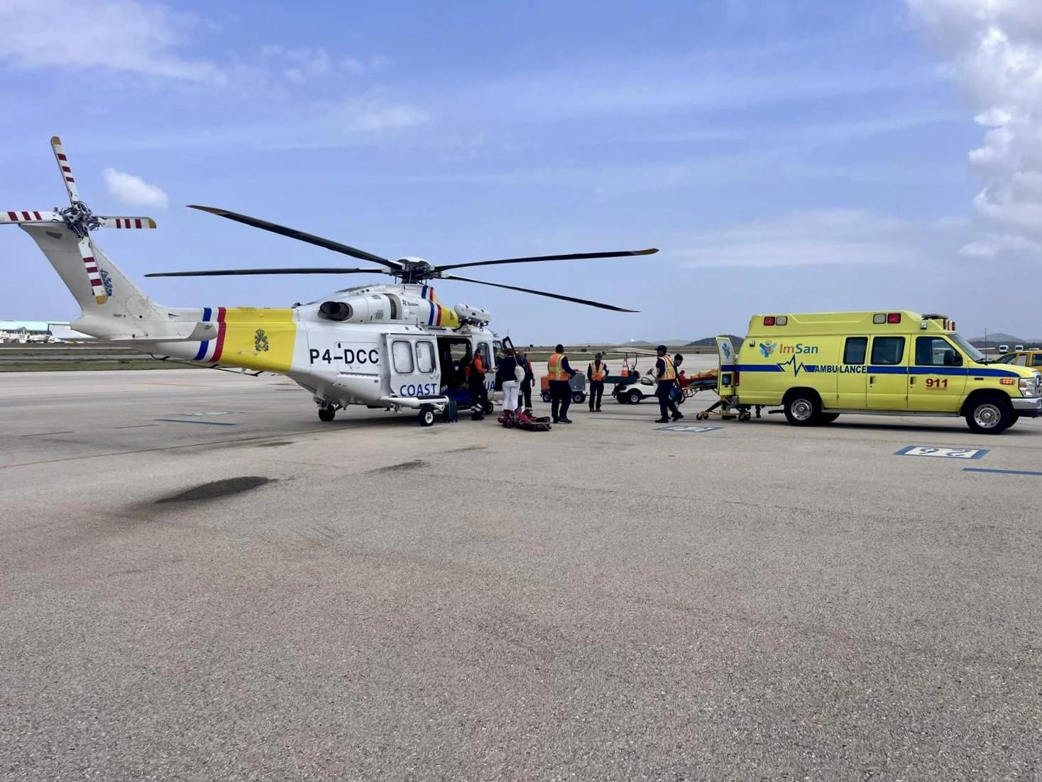 Evacuacion medico for di un barco crucero