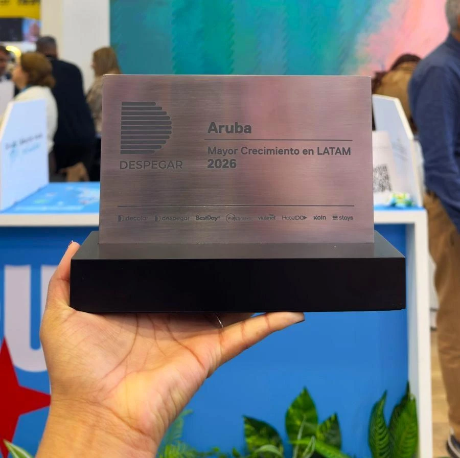 Grupo Despegar a premia Aruba como e destinacion lider den Latino America