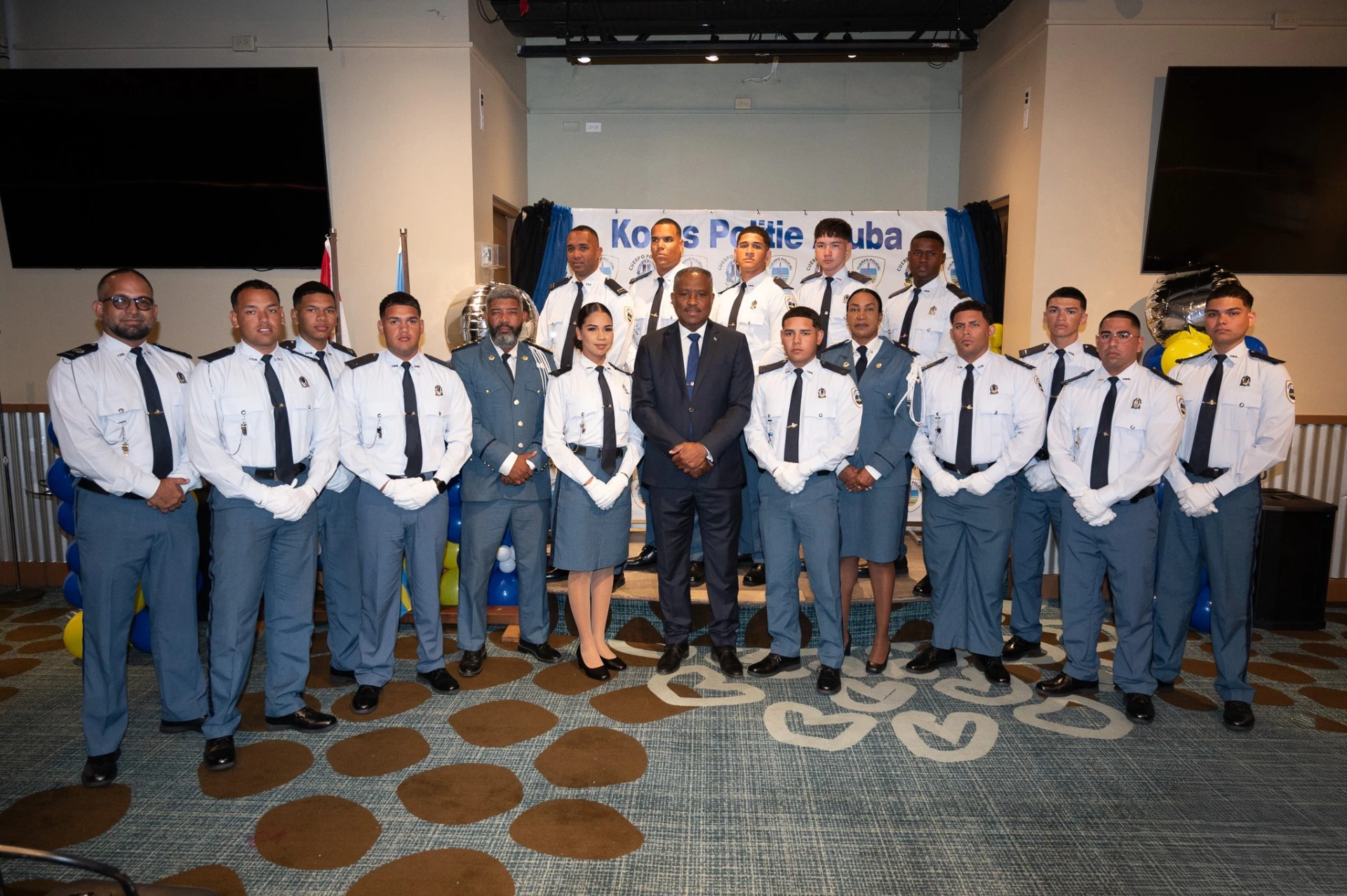 29 aspirant di Scol di Polis a huramenta y 25 brigadier a completa nan MKO