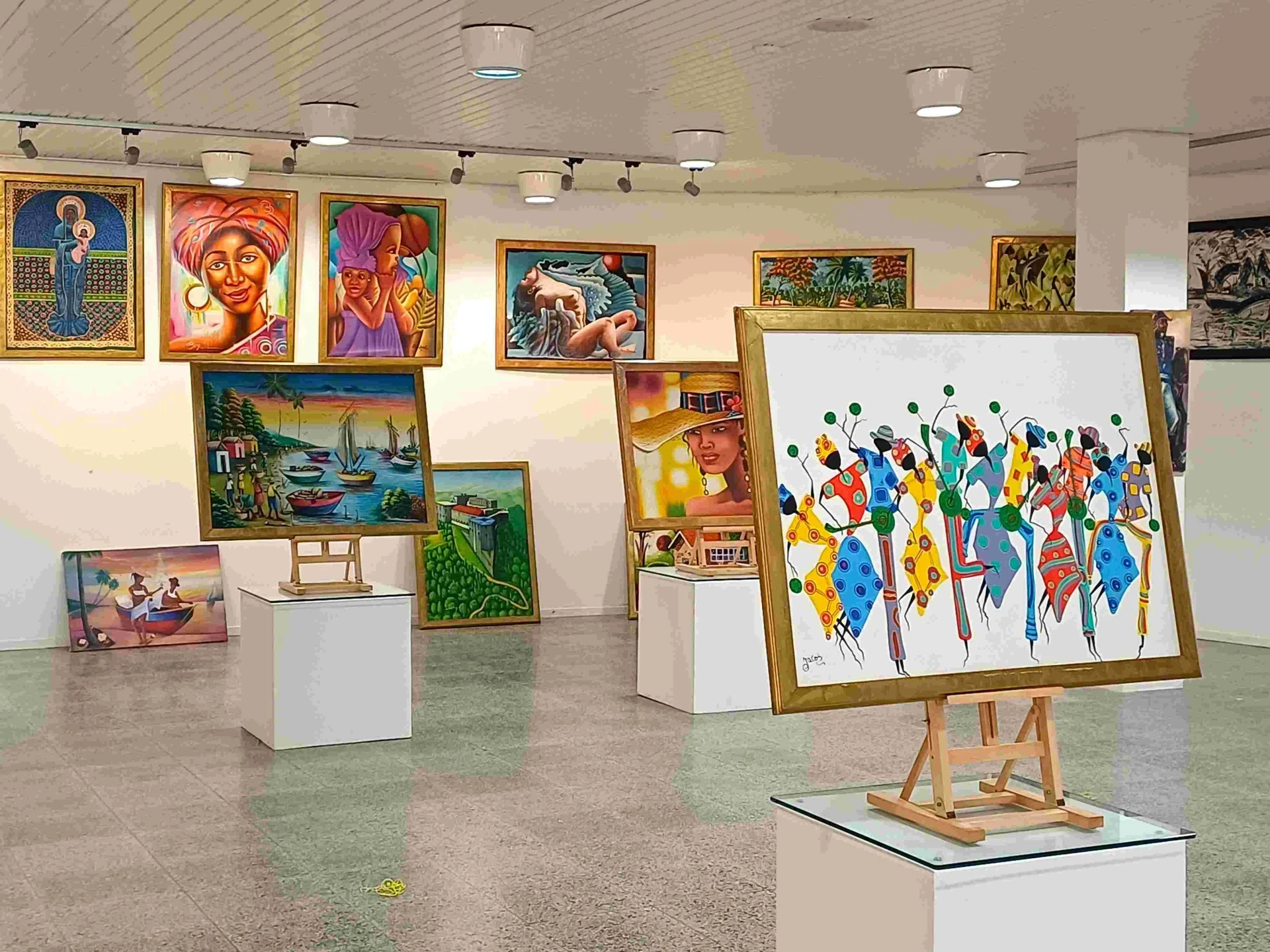 Obranan di arte Haitiano den Sala di exposicion